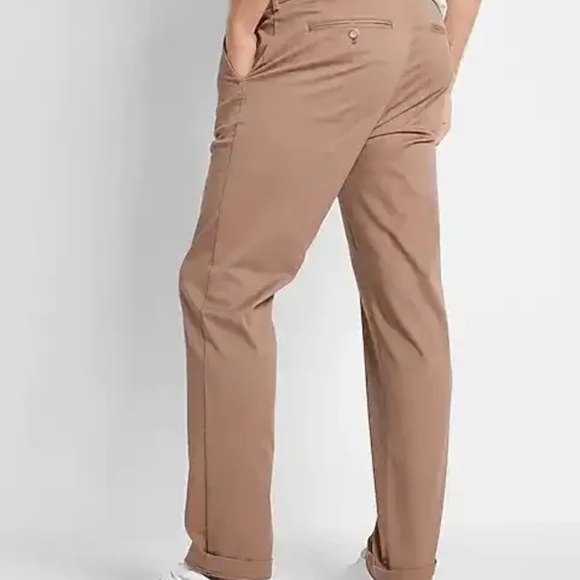 Express Slim Hyper Stretch Modern Chino Color: Hazlenut Men's 30x32 NWT - Picture 2 of 7